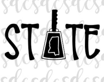 Miss State Svg Etsy