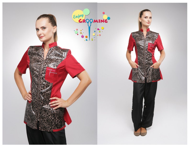 Plus Size Dog Groom Smock COMBI waterproof Grooming apparel Etsy