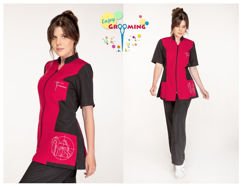 personalized grooming smocks