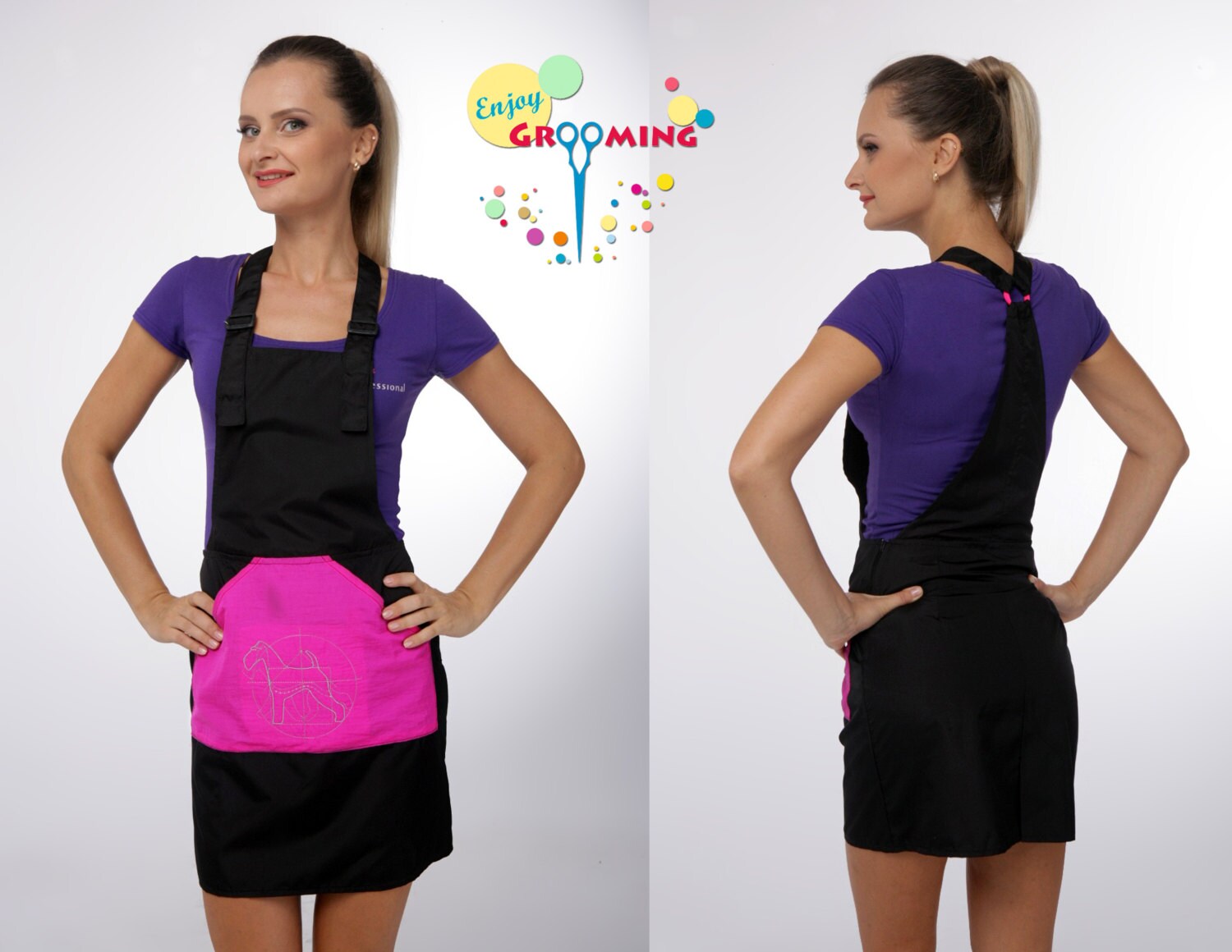 Grooming apron NEOGROOMER Salon Apron for Dog groomer Pet Etsy