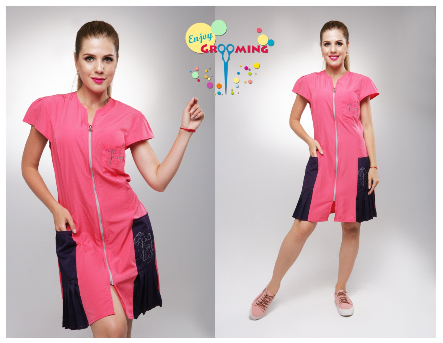 Dog Groomer Tunic LADY Pet Grooming apparel Etsy