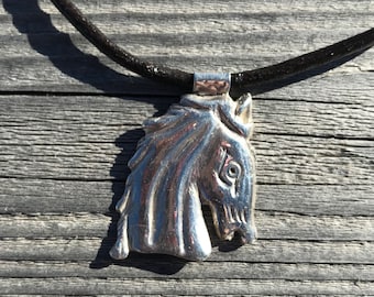 Sterling Silver Horse Head Pendant