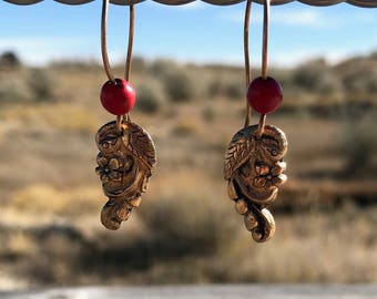 Bronze Bird earrings
