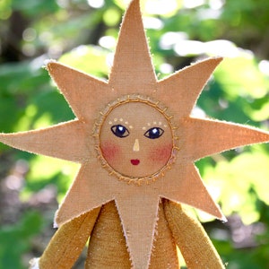 Sun Doll PDF Pattern Sewing Tutorial Art Doll English & Español image 2