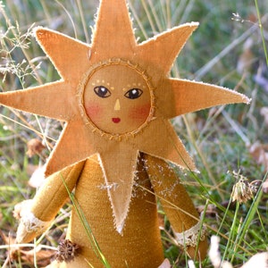 Sun Doll PDF Pattern Sewing Tutorial Art Doll English & Español image 6