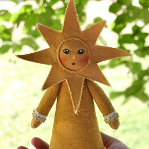 Sun Doll PDF Pattern Sewing Tutorial Art Doll English & Español image 8