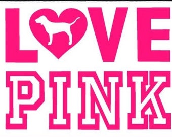 Love Pink Vs Victoria Secret Logo Dog Svg Cricut Silhouette Etsy