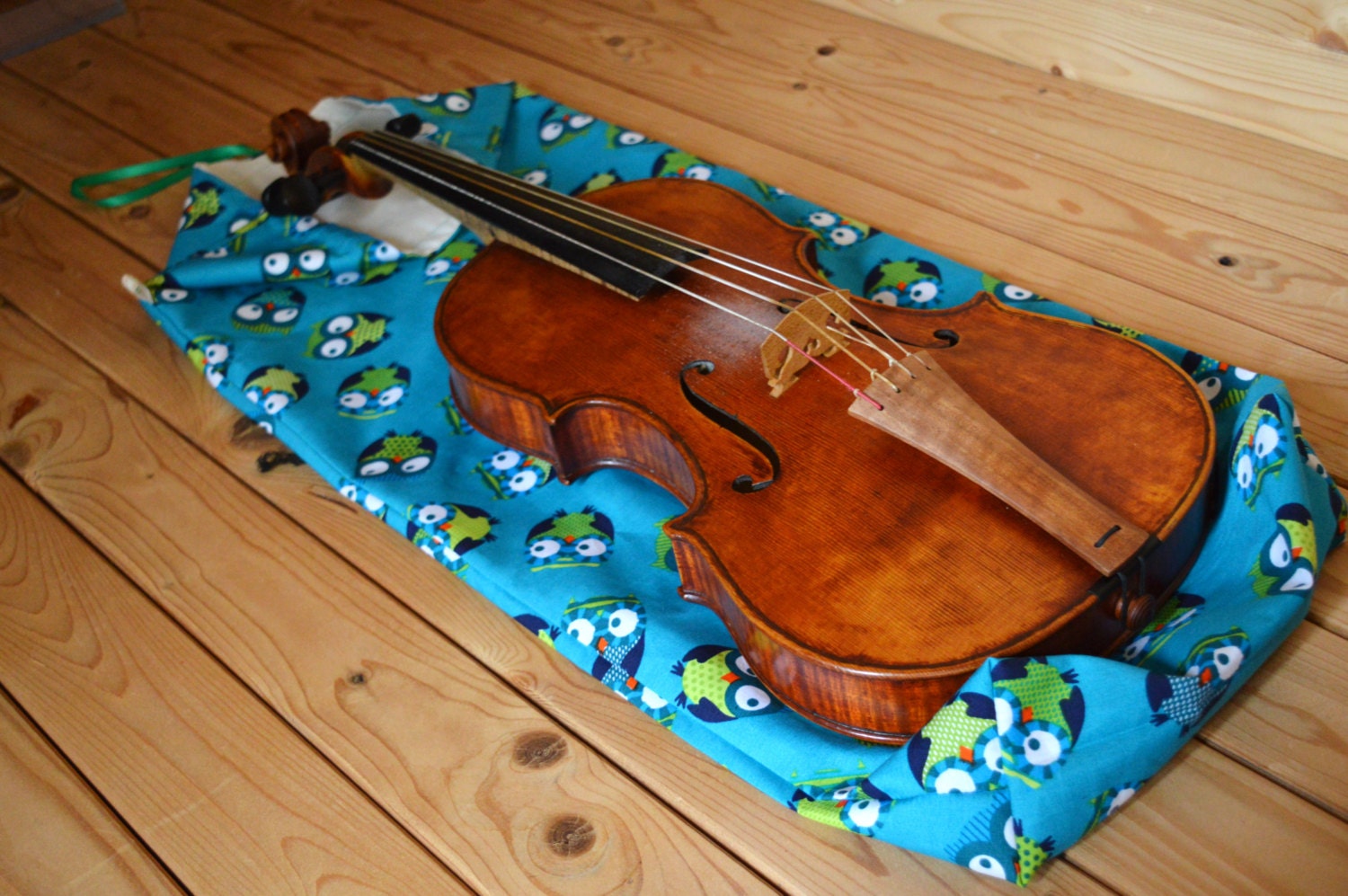 Protective bag for violin 100 cotton 2 layers fabric owls Etsy