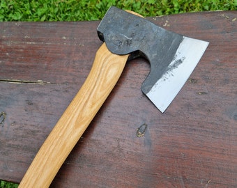 Hand Forged Camping Axe Bushcraft Survival Hatchet