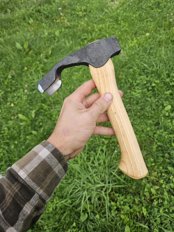 Hand Forged Carving Adze: Green Woodworking Bowl Gouge, 55mm Blade