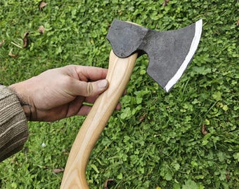 Hand Forged Carving axe, Carpenters axe, Swedish axe, Viking Axe, Sloyd Spoon Carving axe