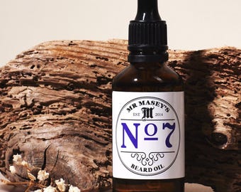 Beard Oil Mr Maseys No.7 Vegan Handmade Small Batch Ethical