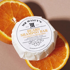 Beard Shampoo Bar Soap 100% Natural Vegan Plastic Free Eco Gift For Him