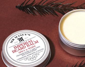 Beard Balm with Sandalwood Essential Oil All Natural Vegan Beard Care, Beard Softener, Beard Grooming, Beard Moisturizer, Men&#39;s Grooming