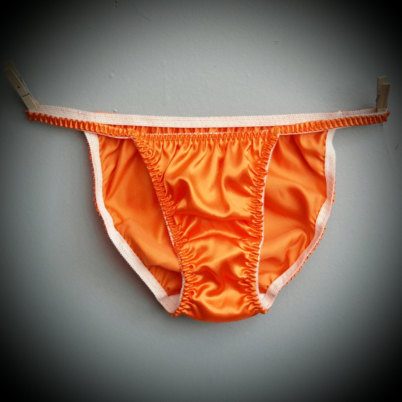 Women's Satin String Bikini Panties Etsy
