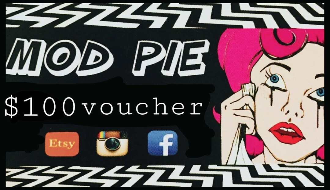 Mod Pie Gift Voucher Etsy
