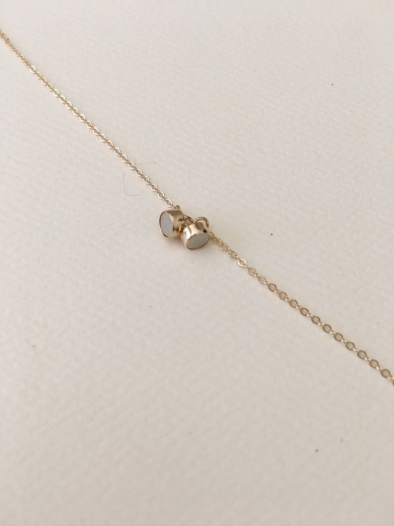 14k Gold Chain Choker Necklace 14k Solid Gold Clasp Etsy