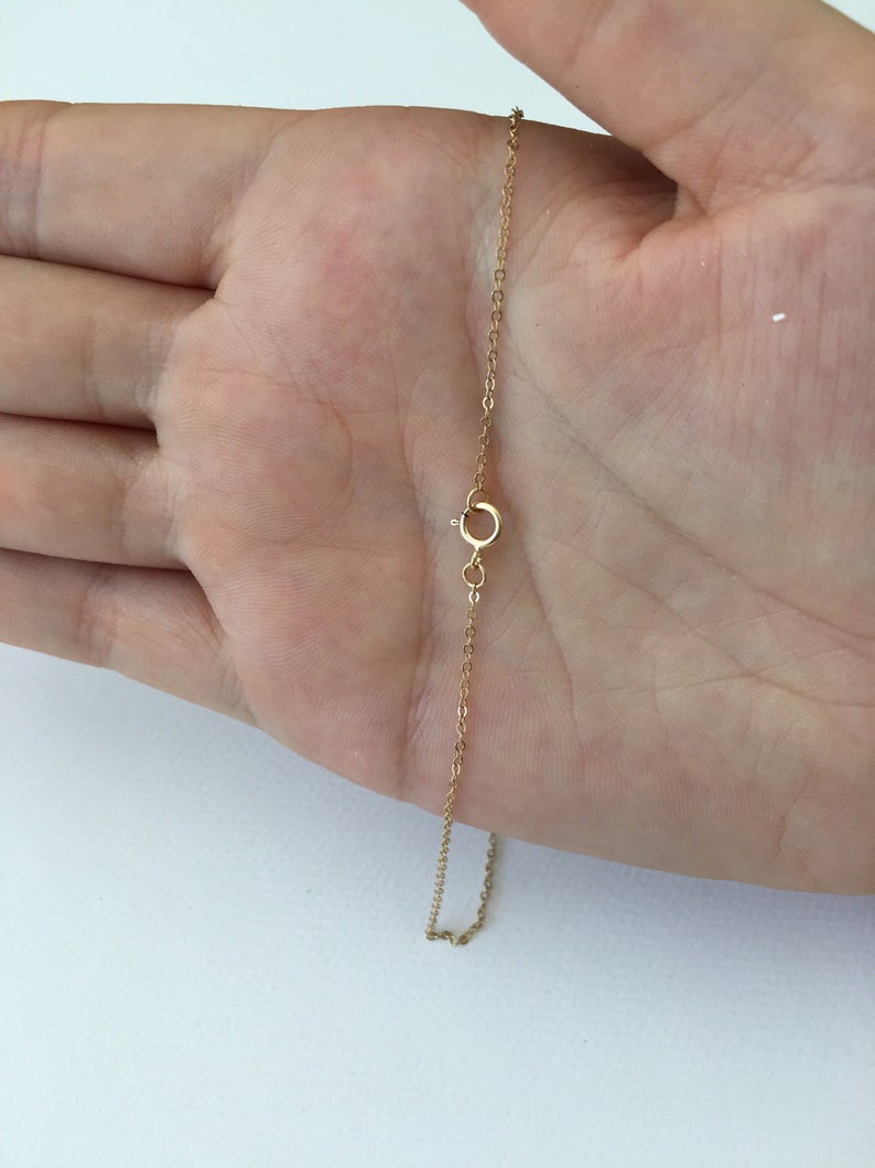 dainty gold necklace choker necklace simple necklace sparkle gold chain 14k minimalist necklace tiny gold necklace dainty necklace