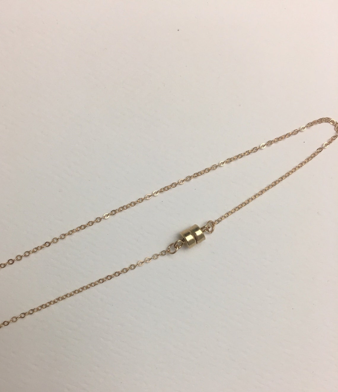 14k Gold Chain Choker Necklace 14k Solid Gold Clasp Etsy