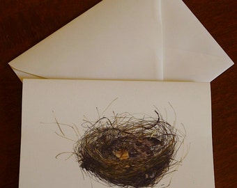 De kaart van de groet - klein nest