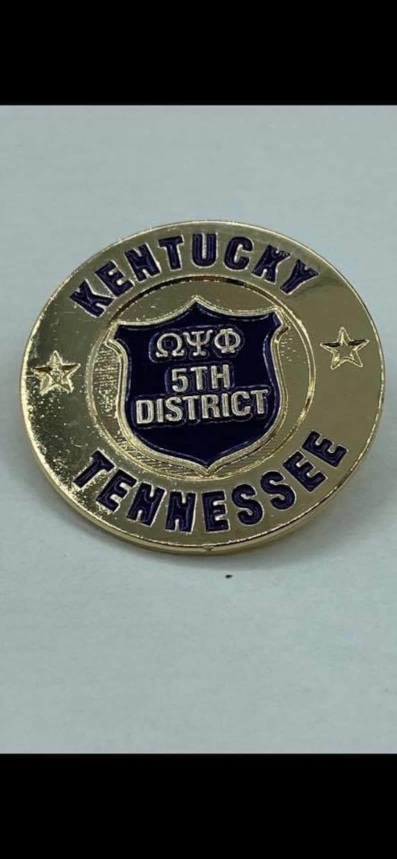 Omega Psi Phi 5th District Lapel Pin Etsy