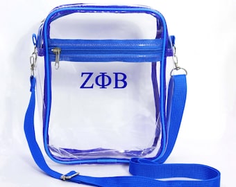 Zeta Phi Beta Clear Stadium Bag