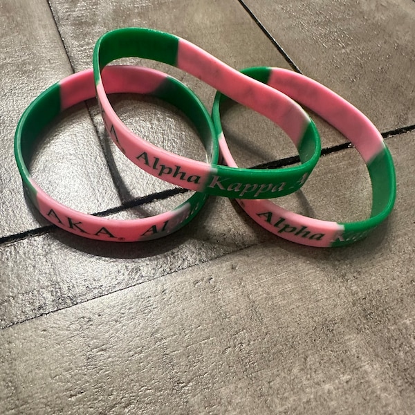 Alpha women silicone bracelets 3 for 10.00