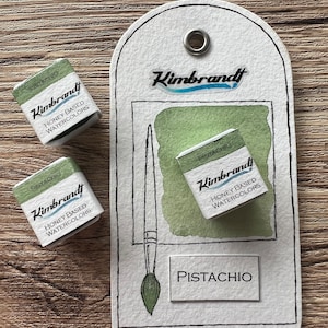 Pistachio Handmade Watercolor Paint (Half Pan)