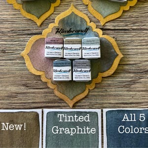 Tinted Graphite Collection Handmade Watercolor Palette