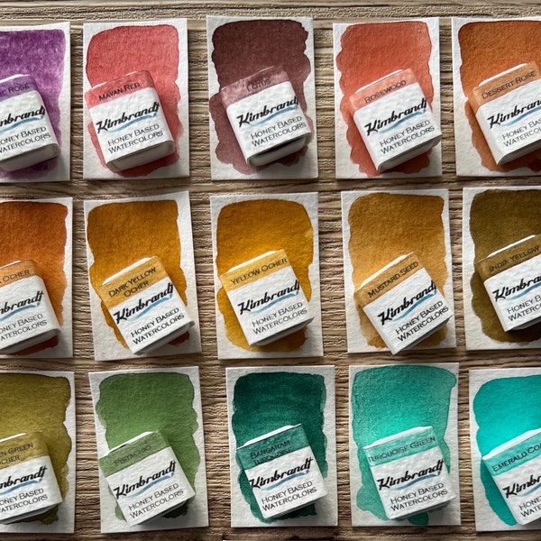 Handmade Watercolor Paint (Quarter Pans)