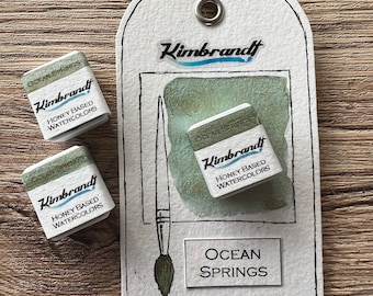 Ocean Springs Handmade Watercolor Paint (Half Pan)