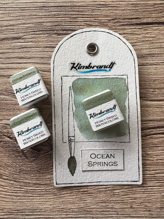 Ocean Springs Handmade Watercolor Paint (Half Pan)