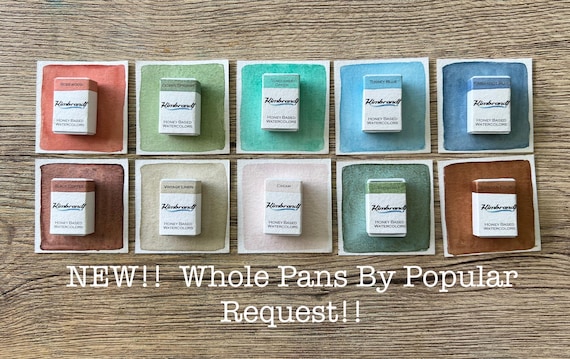 Handmade Watercolor Paint Whole Pans