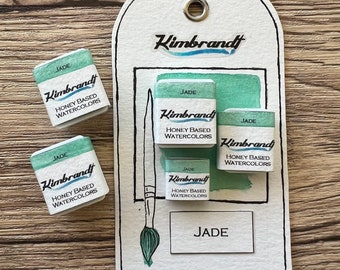 Jade handgemachte Aquarellfarbe