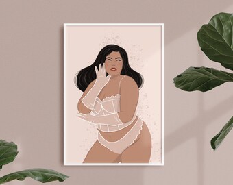 Vanessa  | Art print, Illustration print, Body Positive Art