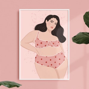 Mia  | Art print, Illustration print, Body Positive Art