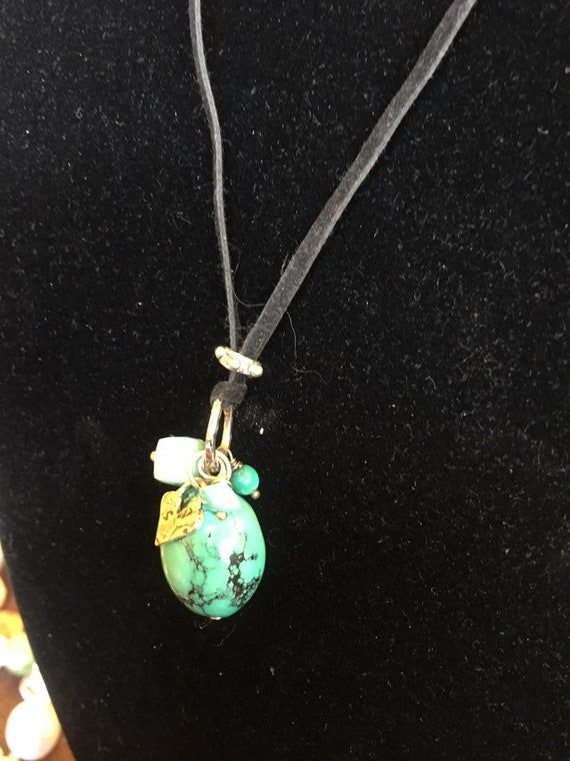 TURQUOISE TALISMAN - Vintage Turquoise and Leathe… - image 10