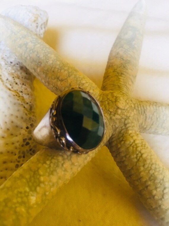 GREEN GIANT - Emerald and Sterling Silver Stateme… - image 9