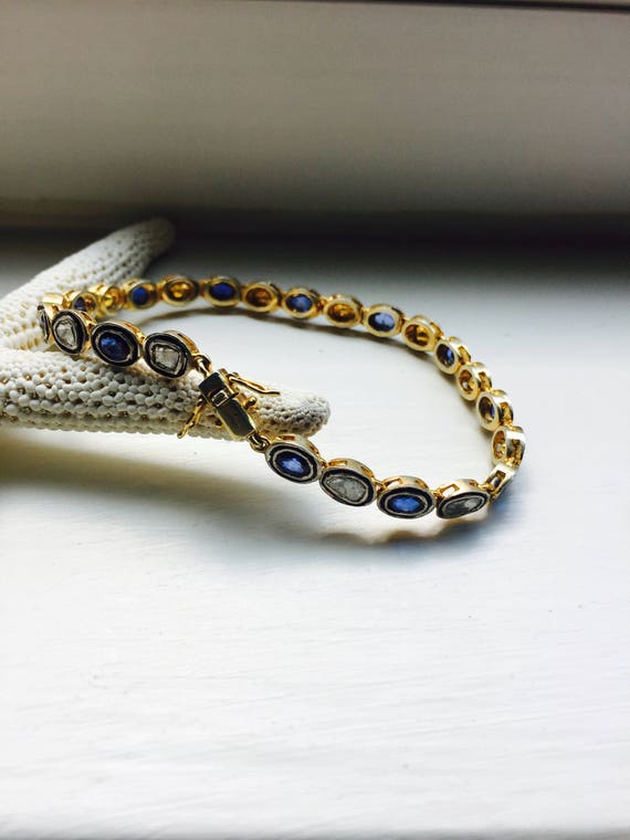 DAINTY DIAMONDS and Sweet Sapphires - Vintage Link