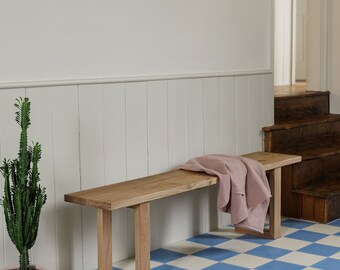 Sussex' Solid Oak Bench
