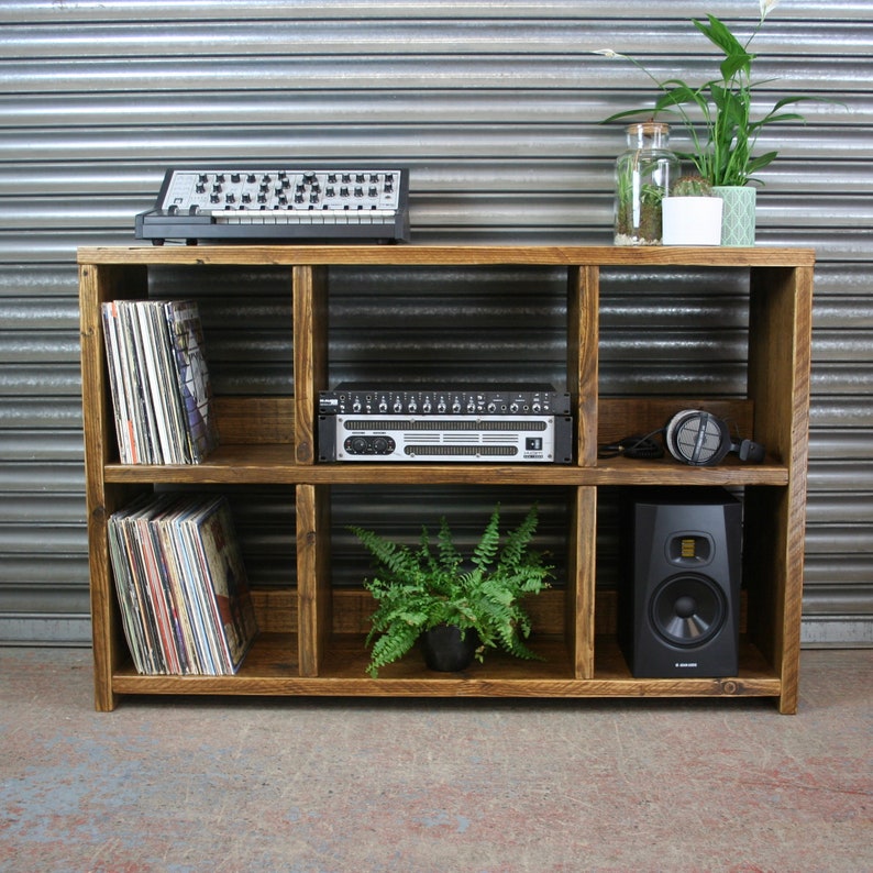 DJ Stand Record Player Sideboard Vinyl Unit Etsy UK