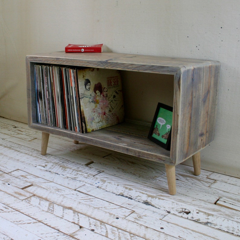 Solid Wood Record Player Stand TV Unit Vinyl Turntable Storage Etsy UK
