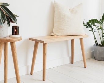 Trenchard' Solid Oak Hardwood Side Table Or Bench