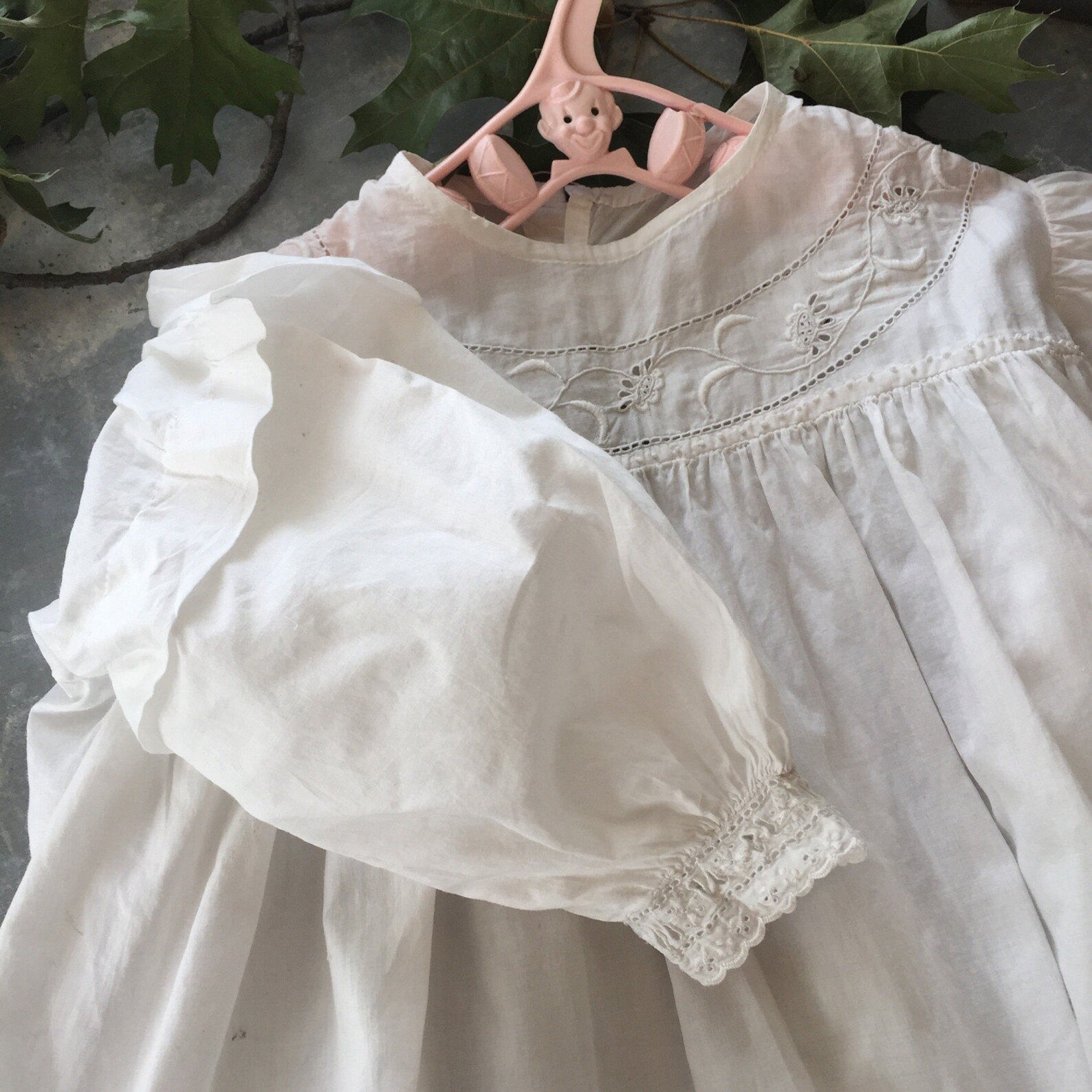 Vintage Christening Gown White Cotton Baptism Gown from Etsy