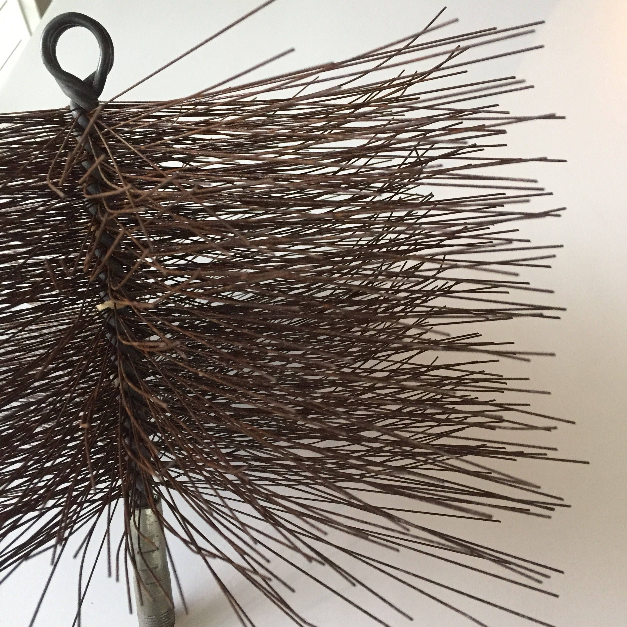 Vintage Chimney Sweep Brush 12 inch Square Wire Bristles Etsy