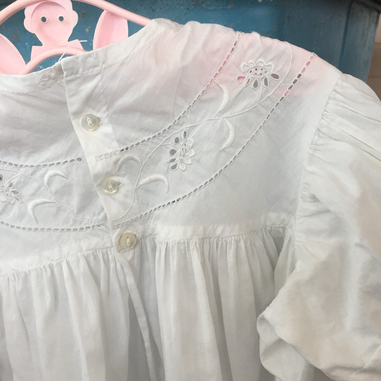 Vintage Christening Gown White Cotton Baptism Gown from | Etsy