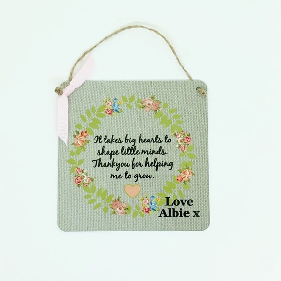 Personalised printed teacher tote bag school end of term gift belongs to..