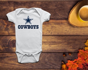 Baby bodysuit Newest fan Dallas Cowboys One Piece jersey personalized