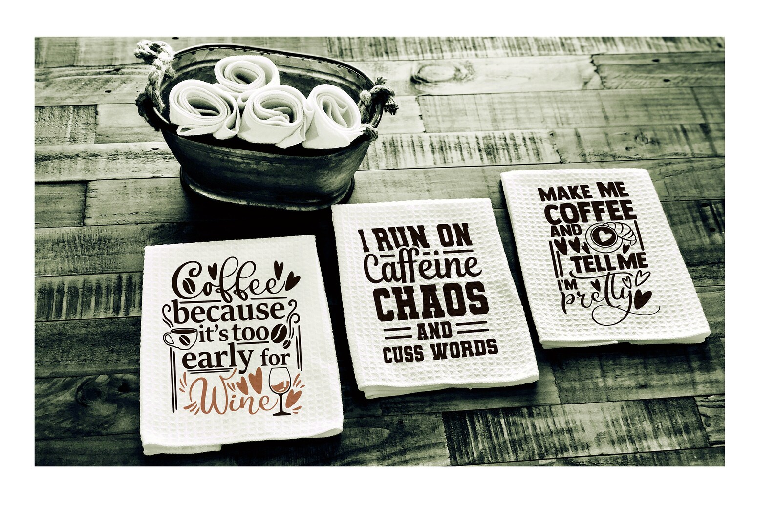 Custom Personalized Dish Towels Etsy