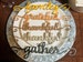 Wooden Laser Cut/Plate Setting/Thanksgiving Signs/Fall Words/Fall Table Decorations/Thanksgiving Décor/Personalized Dinner Table 